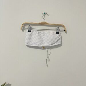 NEW Shoshanna White Bandeau Bikini Top Size B
